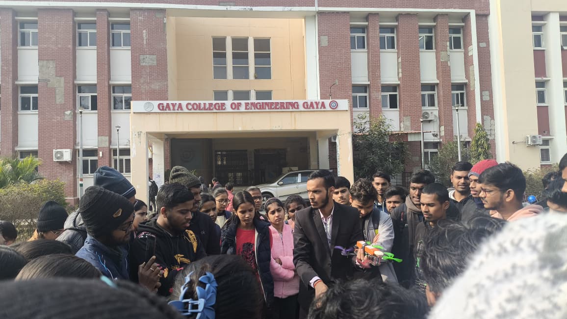 Drone technology demonstration at GCE Gaya